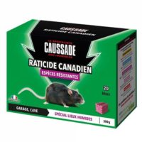 CAUSSADE CARPT200 Boîte Raticide Canadien Forte Infestation Appât