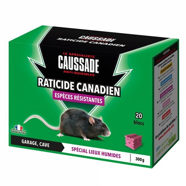 CAUSSADE CARPT400X4 Lot de 4 boîtes, Raticide Canadien
